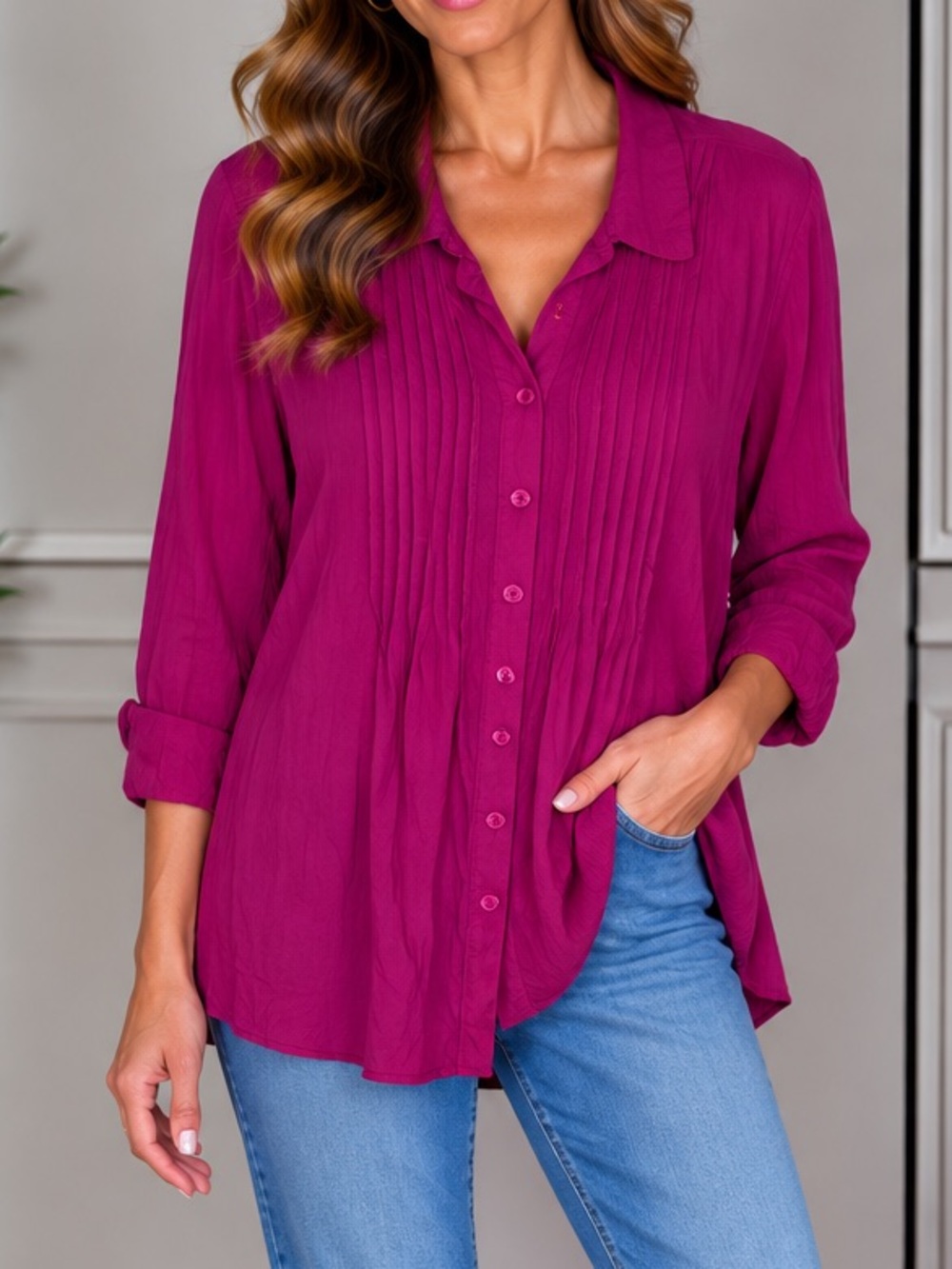 Woman Within Blouse